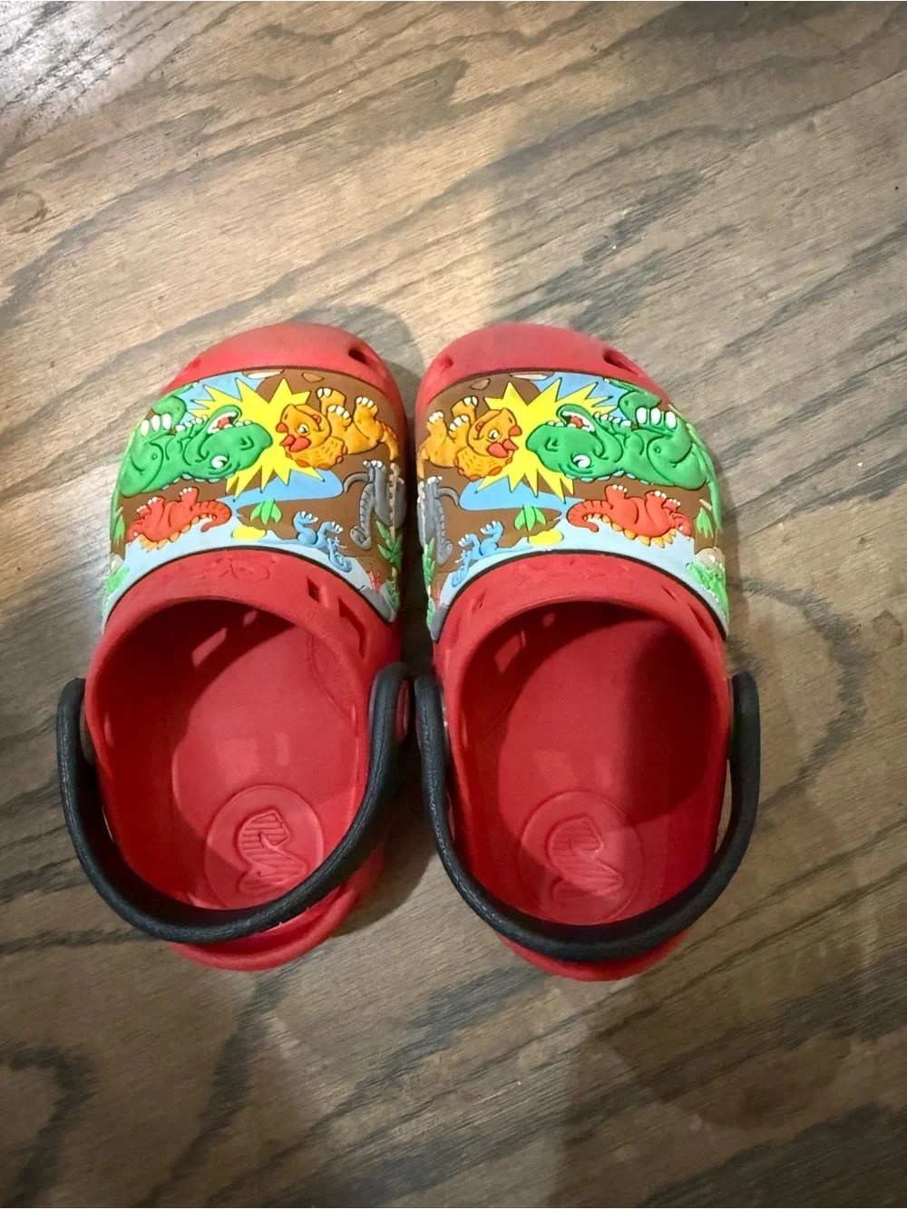 Skechers Kids Red Dinosaur clogs